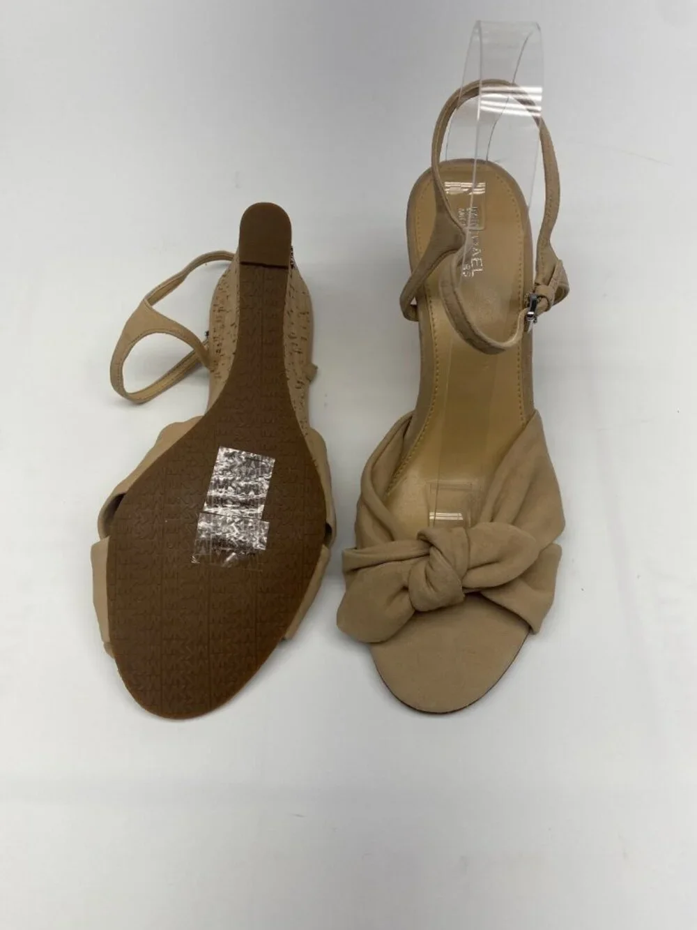 Michael Kors Womens Laney Suede Bow Wedge Sandal Sz 10